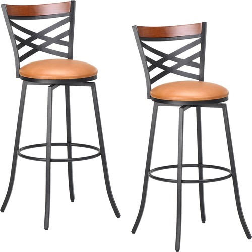 Swivel bar stools 2pcs - bar,