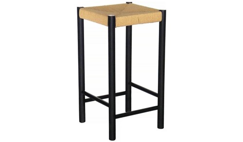 Hanna oak counter stool black - counter,