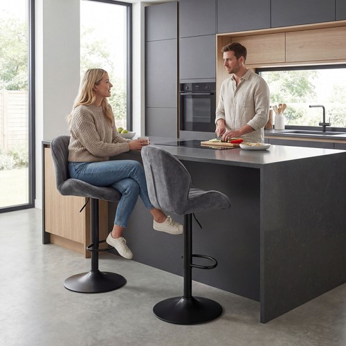 Set bar stools kitchen - 2,